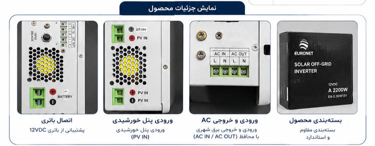 اینورتر خورشیدی یورونت EURONET A 2200W