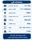 پروژکتور خورشیدی مدل ZB-L100